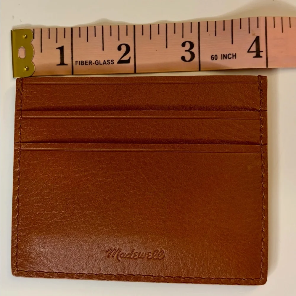 Madewell‎ Brown Leather Card Case Holder NWT